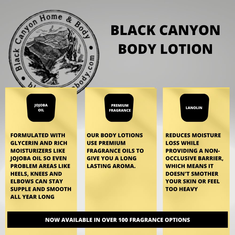 Black Canyon Candy Scented Body Lotion Variety Pack - Apple, Grape, Watermelon for Sweet Fragrance