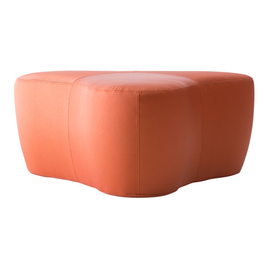 Konno Chat Pouf Ottoman - Softline Round Floor Cushion for Living Room, Lounge, Bedroom | Stylish & Comfortable Seating & Footrest