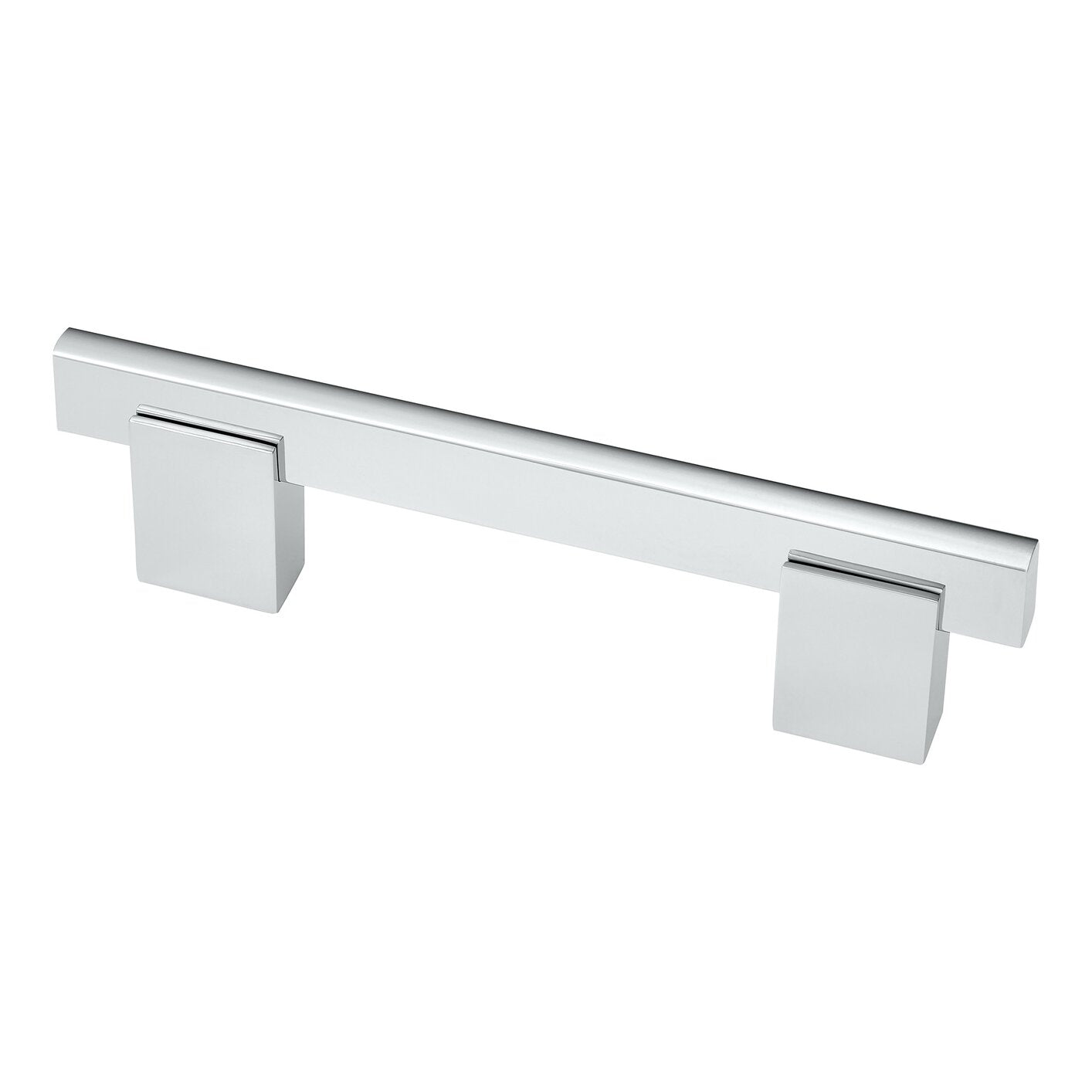 Modern Crenshaw Pull Handle in Polished Chrome - 6 Sizes Available for Cabinets & Drawers - Perfect for Kitchen, Bathroom & Office Furniture