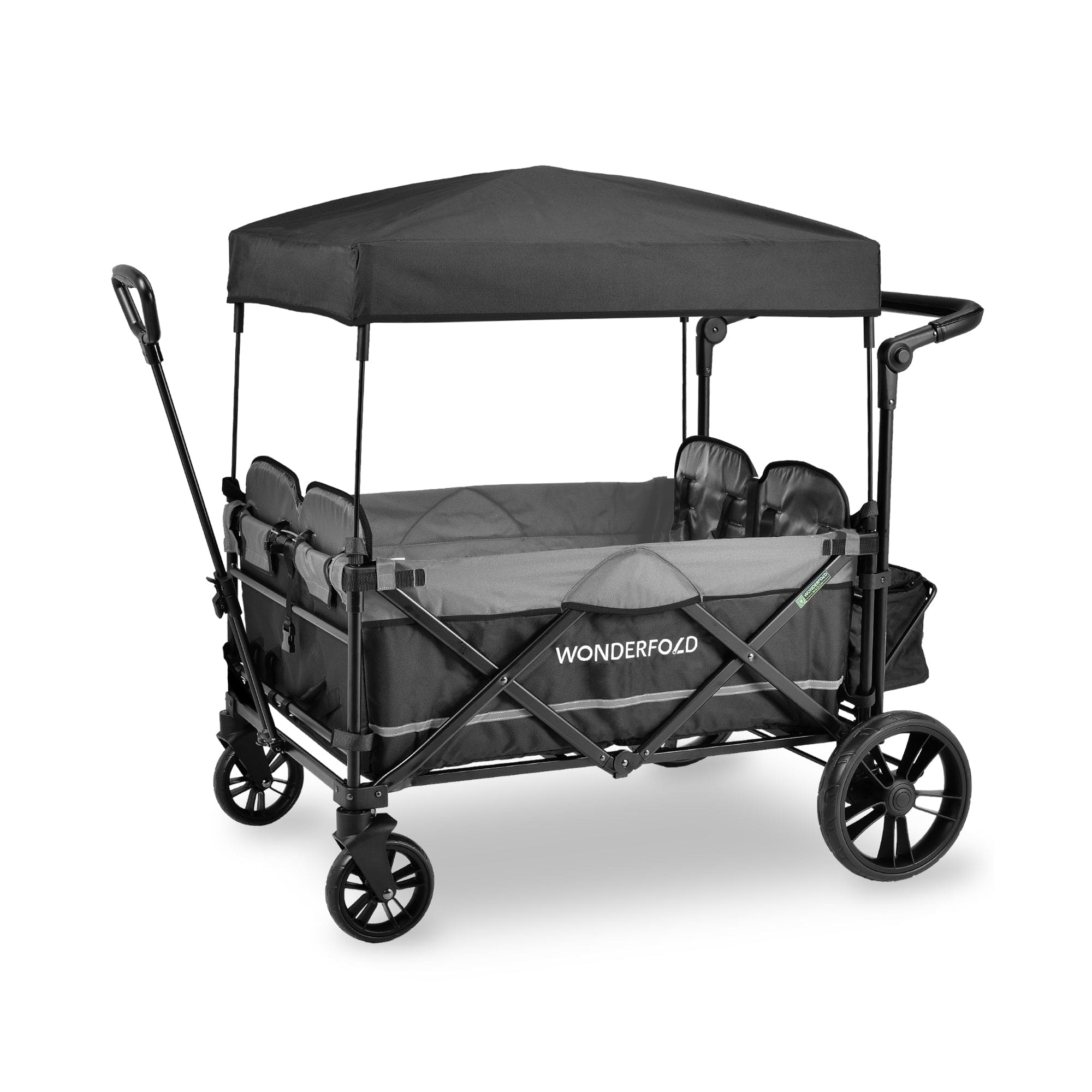 Wonderfold Wagon X4 - 4-in-1 Push & Pull Stroller Wagon for Kids with Canopy | Perfect for Beach, Park, Shopping & Family Outings