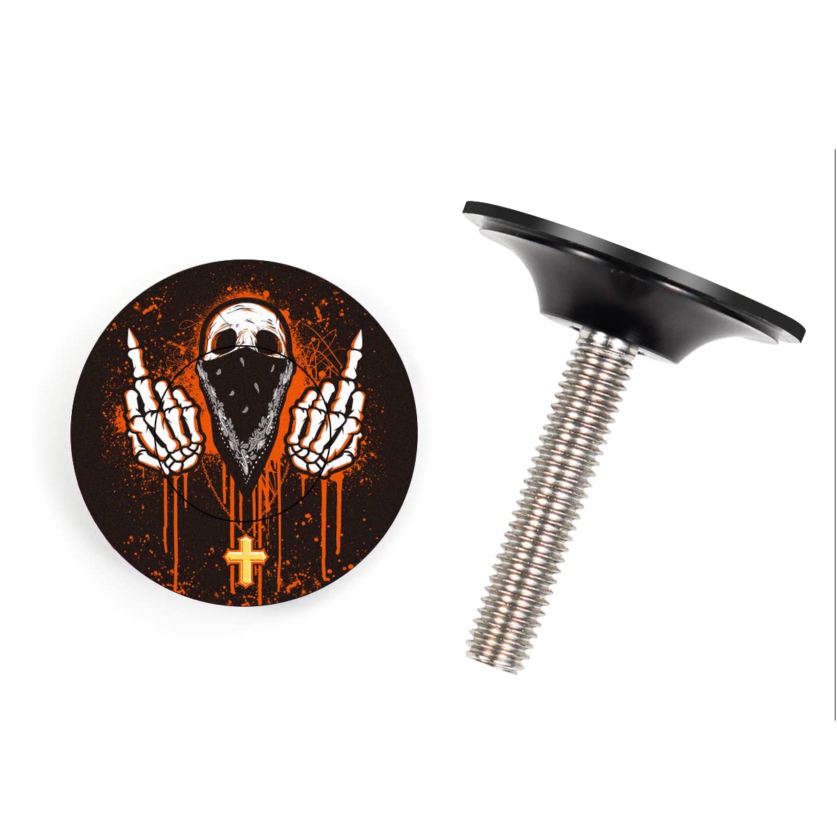 Premium CNC Bike Headset Top Cap with Bolts - 1 1/8