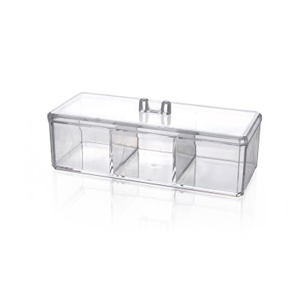 Clear Cosmetic Storage Box for Jewelry & Cotton Pads - Organize Beauty Essentials