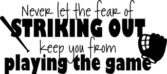 Vinyl Decal Sticker for Laptop, Computer, Wall, Car, MacBook - Motivational Quote Design - Perfect for Sports Fans, Office Decor & Personalization