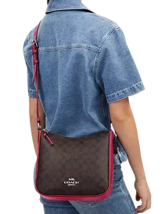 Coach Ellie File Bag in Signature Canvas - Stylish & Durable Work Tote for Women - Perfect for Office, Business Travel & Everyday Use