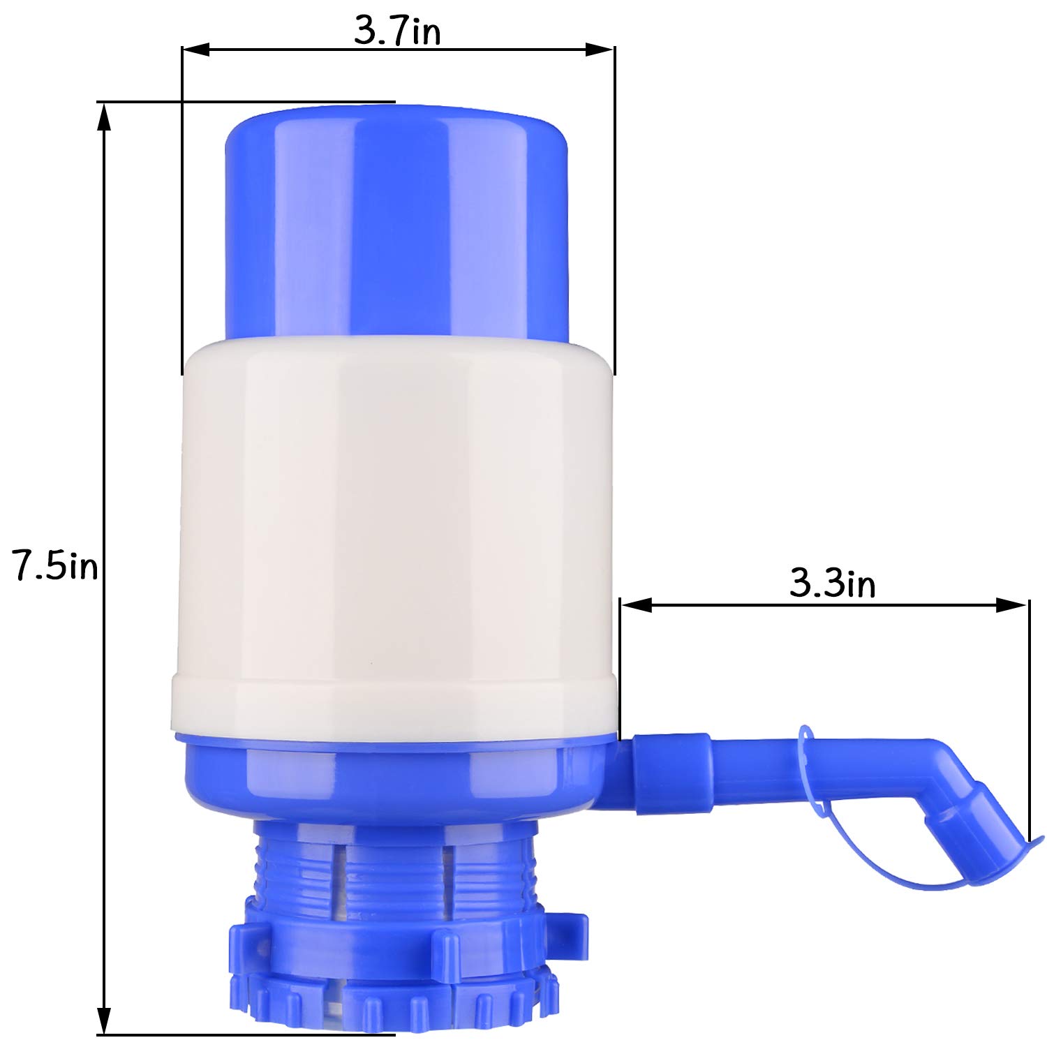Portable Manual Water Pump for 2-5 Gallon Bottles - Camping & Outdoor Use
