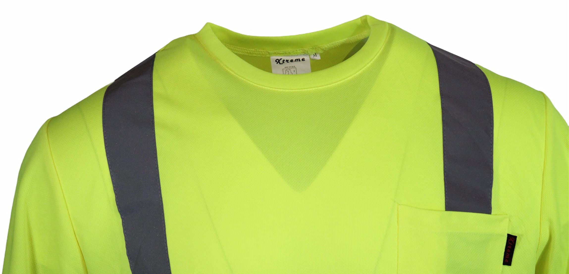 ANSI Hi-Vis Safety T-Shirt - Class 2 Reflective Yellow/Orange - Road Work & Construction