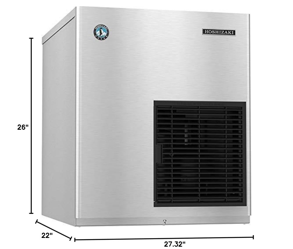 Hoshizaki F-801MAJ Commercial Flake Ice Maker - 751 lbs/24Hr High Capacity Ice Production for Restaurants, Bars, and Food Service