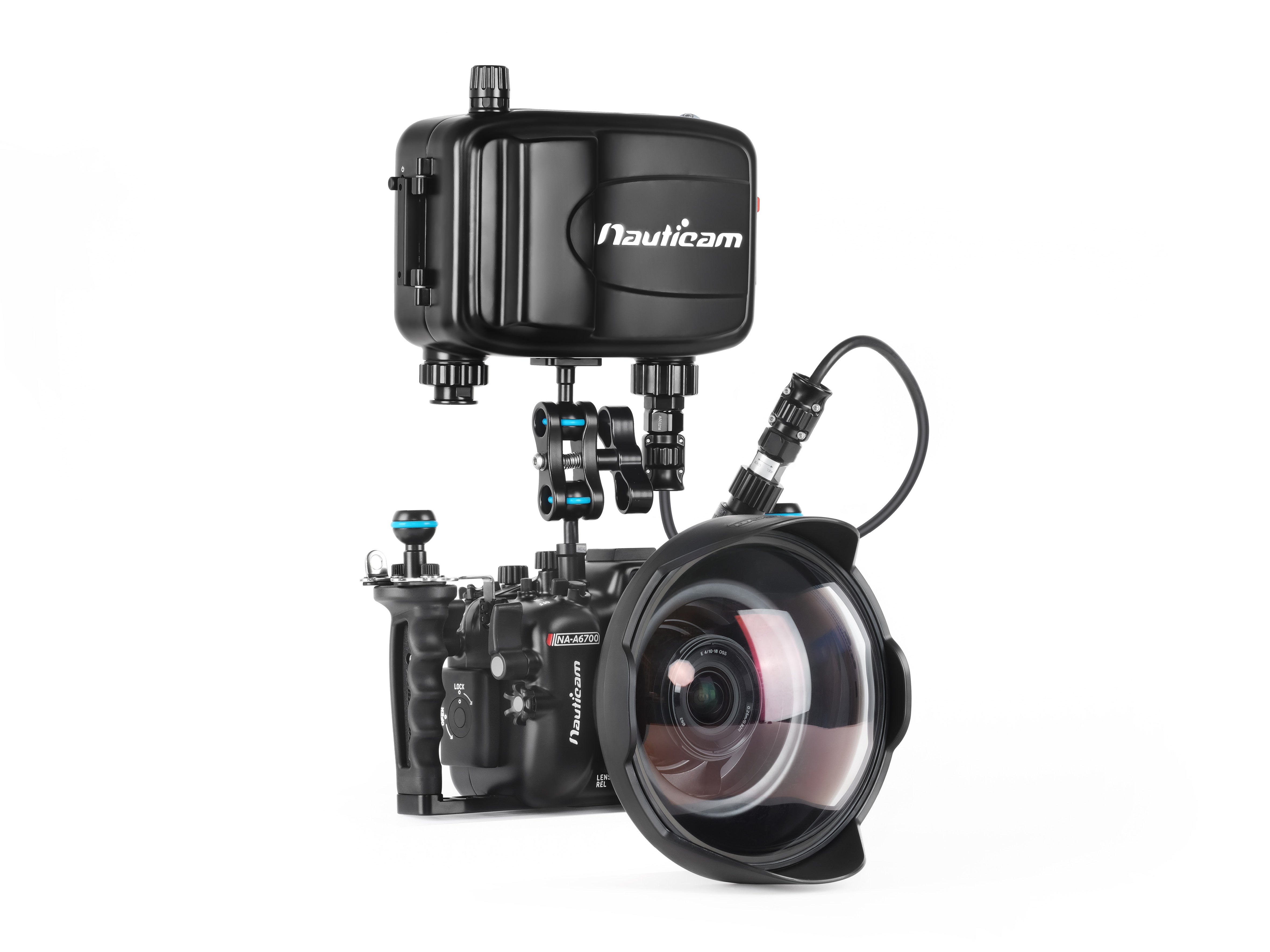 Waterproof Underwater Housing for Sony A6700 Camera - Scuba Diving & Snorkeling Photography Case for Marine Adventures