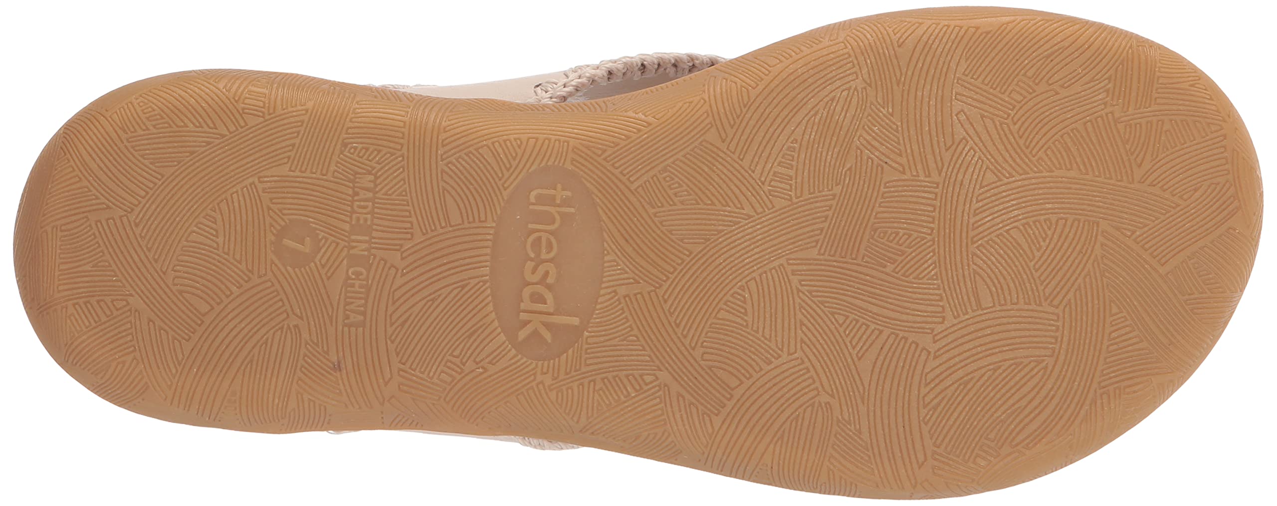 The Sak Women's Shana Thong Crochet Leather Flip Flop Sandals - Comfortable Summer Open Toe Shoes for Beach, Pool & Casual Outings