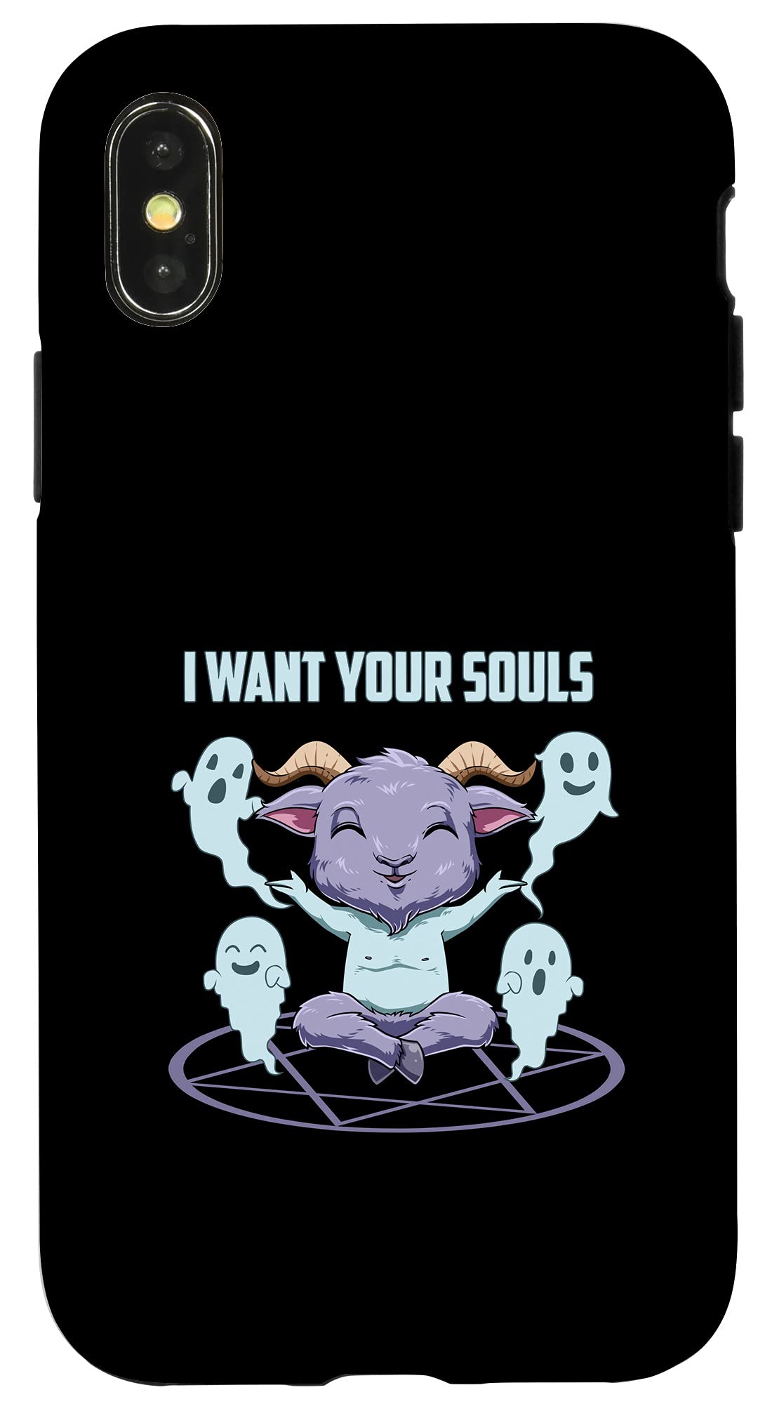Cute Baby Baphomet Devil Phone Case for iPhone X/XS - Protective & Stylish Cover for Everyday Use & Halloween Costumes