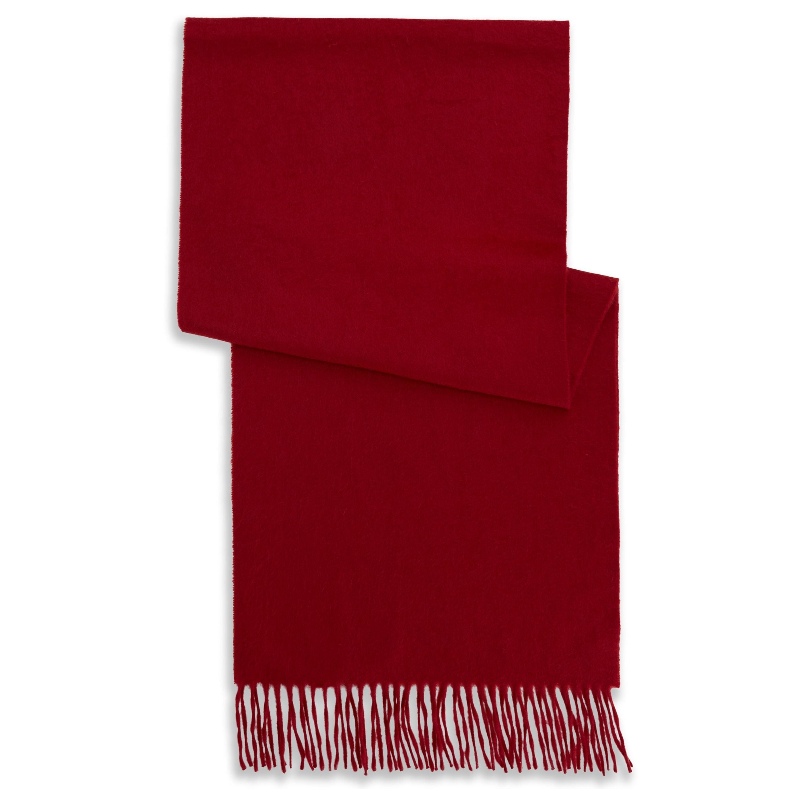 Luxury Soft Red Cashmere Scarf for Women & Men - Warm Winter Fashion Accessory for Cold Weather, Travel & Gift Giving