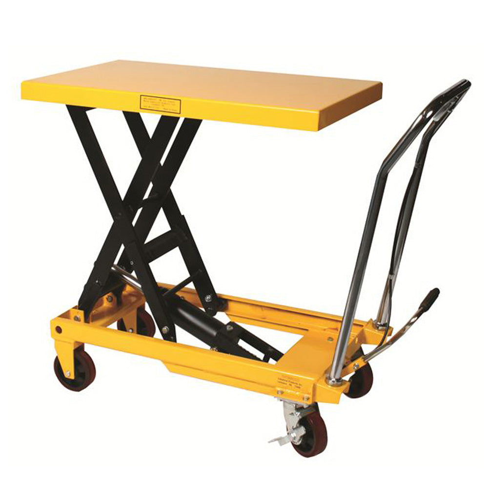 Heavy Duty Scissors Lift Table - 1650 to 2200 lb Capacity, Industrial Workbench for Warehouse, Garage & Workshop Use