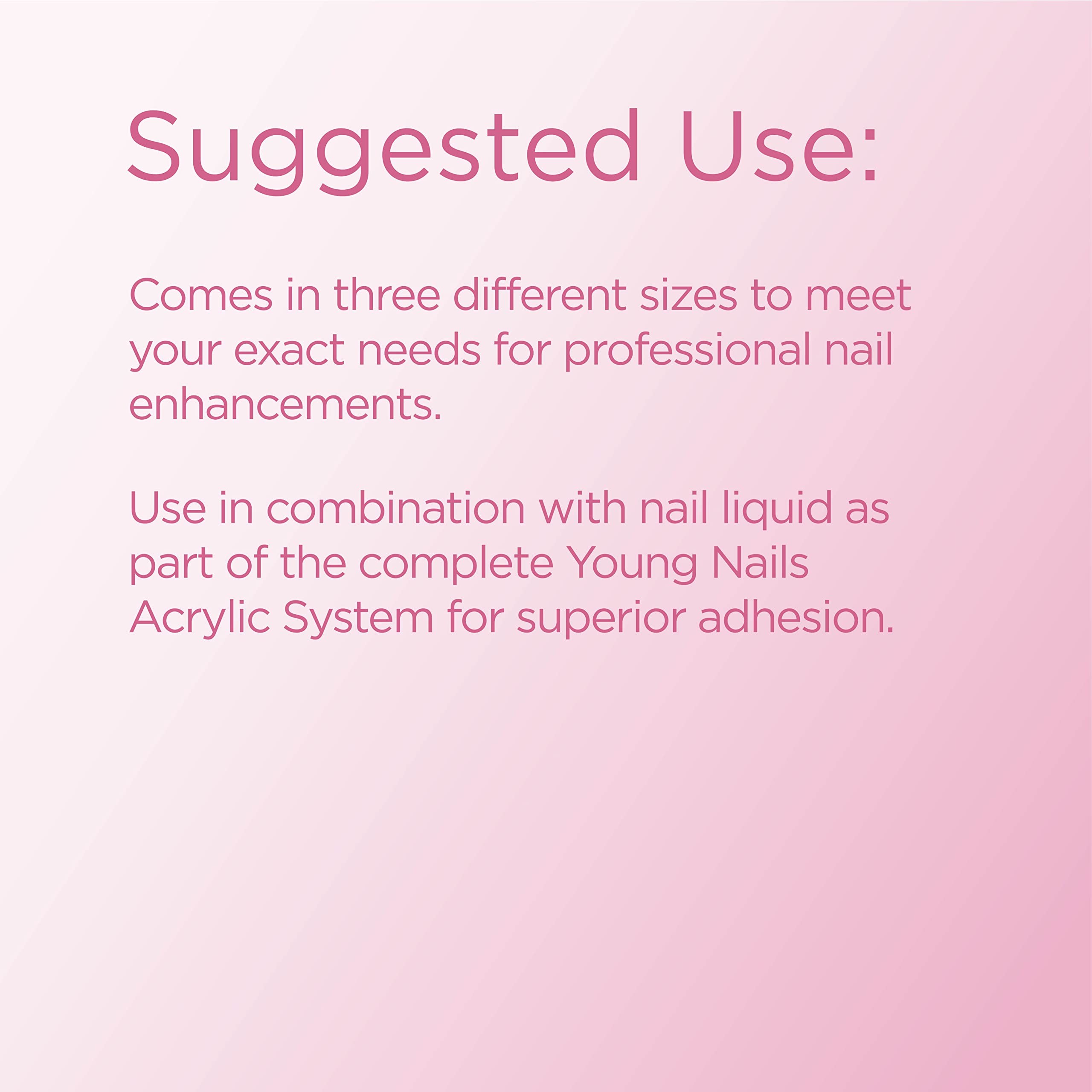 Young Nails Acrylic Cover Powder - Professional Self-Leveling Acrylic Nail Powder for Extensions, Clear Nude Pink & White (660g) | Superior Adhesion, Long-Lasting | Perfect for Salon & DIY Manicures at Home