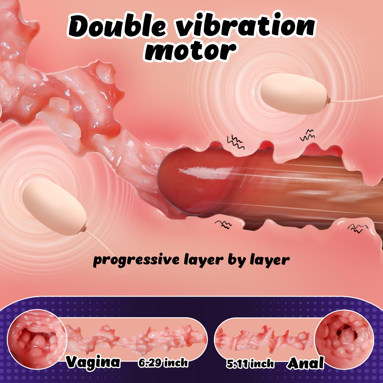 EINSEO 6.2LB Realistic Male Masturbator with 10 Vibration Modes - Hands-Free Automatic Butt & Pussy Stroker - 3D Lifelike Adult Sex Toy for Men | Perfect for Solo Play, Couples Fun & Discreet Pleasure