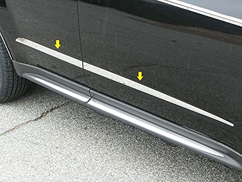 BRIGHTT-QA667475 4-Piece Stainless Steel Molding Insert Kit - Compatible with 2010-2017 Chevy Equinox | Exterior Door Trim Protection for Enhanced Vehicle Style & Protection