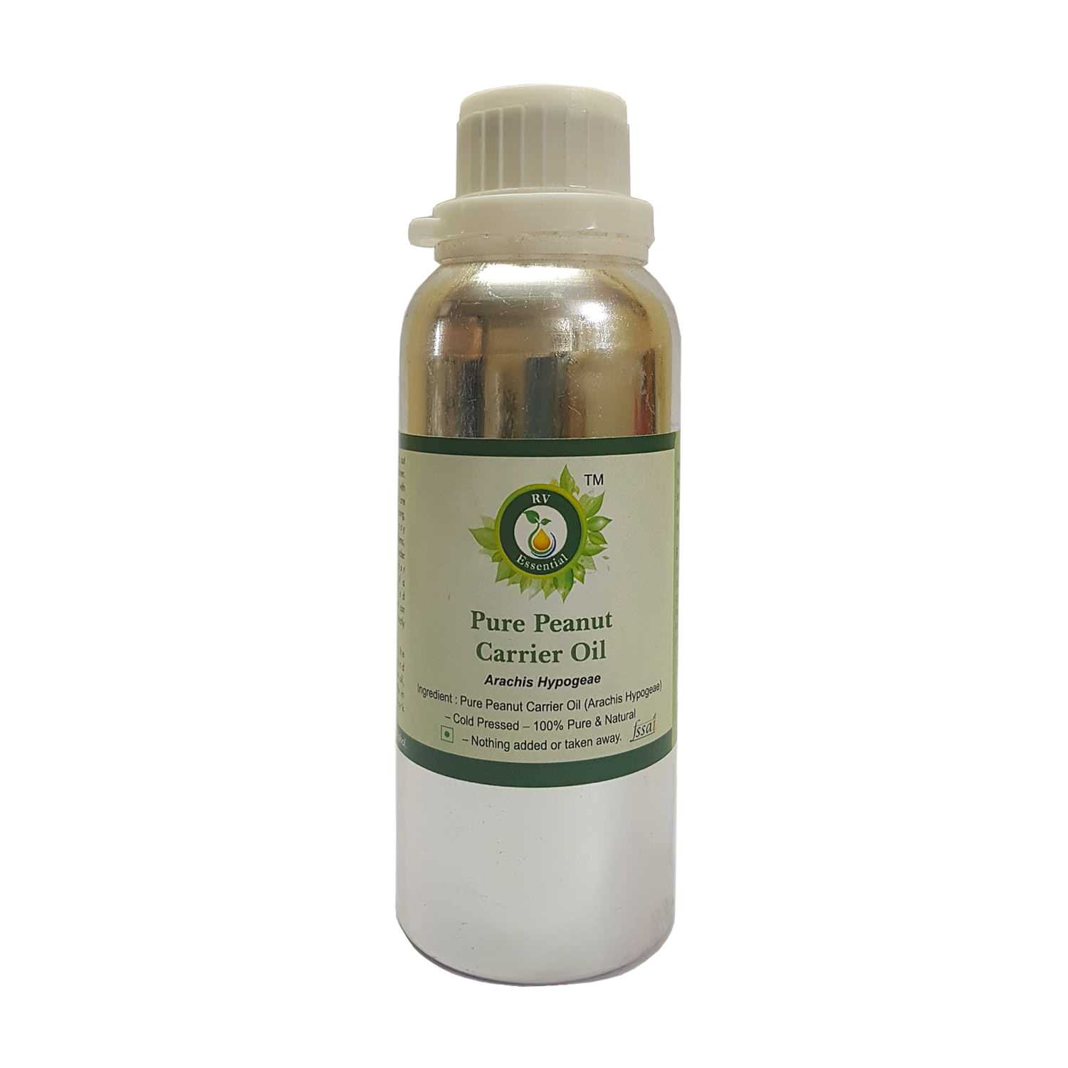 Pure Peanut Carrier Oil 300ml - 100% Natural R V Essential Arachis Hypogeae Oil for Skin & Hair Care - Perfect for Massage, Aromatherapy & DIY Beauty Products