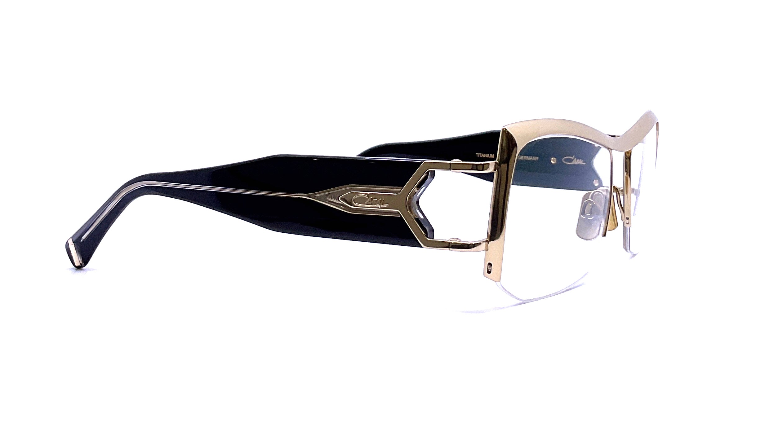 Cazal 5001 Sunglasses - Black/Gold Frame with UV Protection - Perfect for Outdoor Activities, Driving, and Fashion Accessories