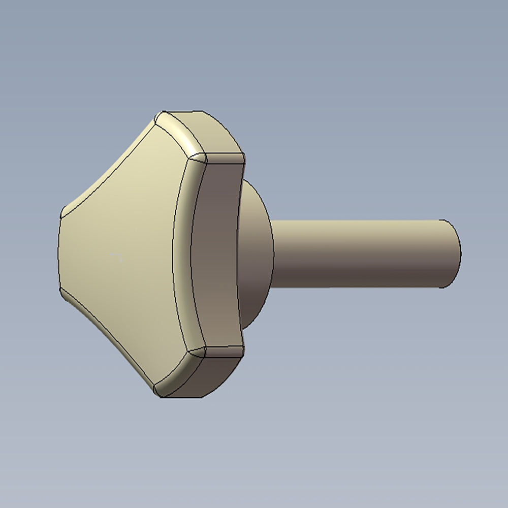 TDS 200C4HL 35 Tool Rest Locking Knob - Replacement Part for Lathe Tools | Secure & Durable Metal Knob for Woodworking & Metalworking Projects