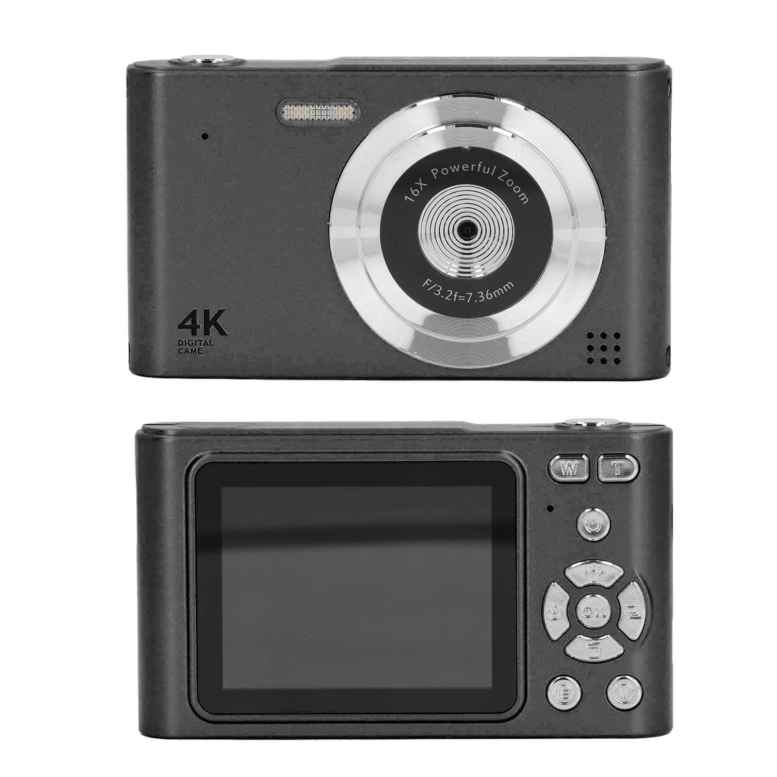 48MP 2.5K Digital Camera for Vlogging & Travel - 16x Digital Zoom, Auto Focus, 2.4