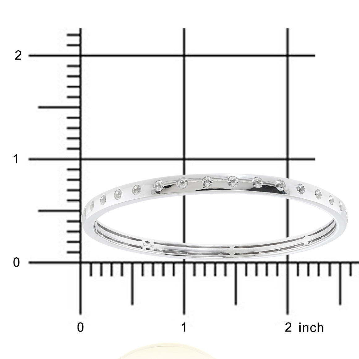 Bella Bangle in White Topaz - Elegant Sterling Silver Bracelet for Women | Perfect for Weddings, Parties & Everyday Wear