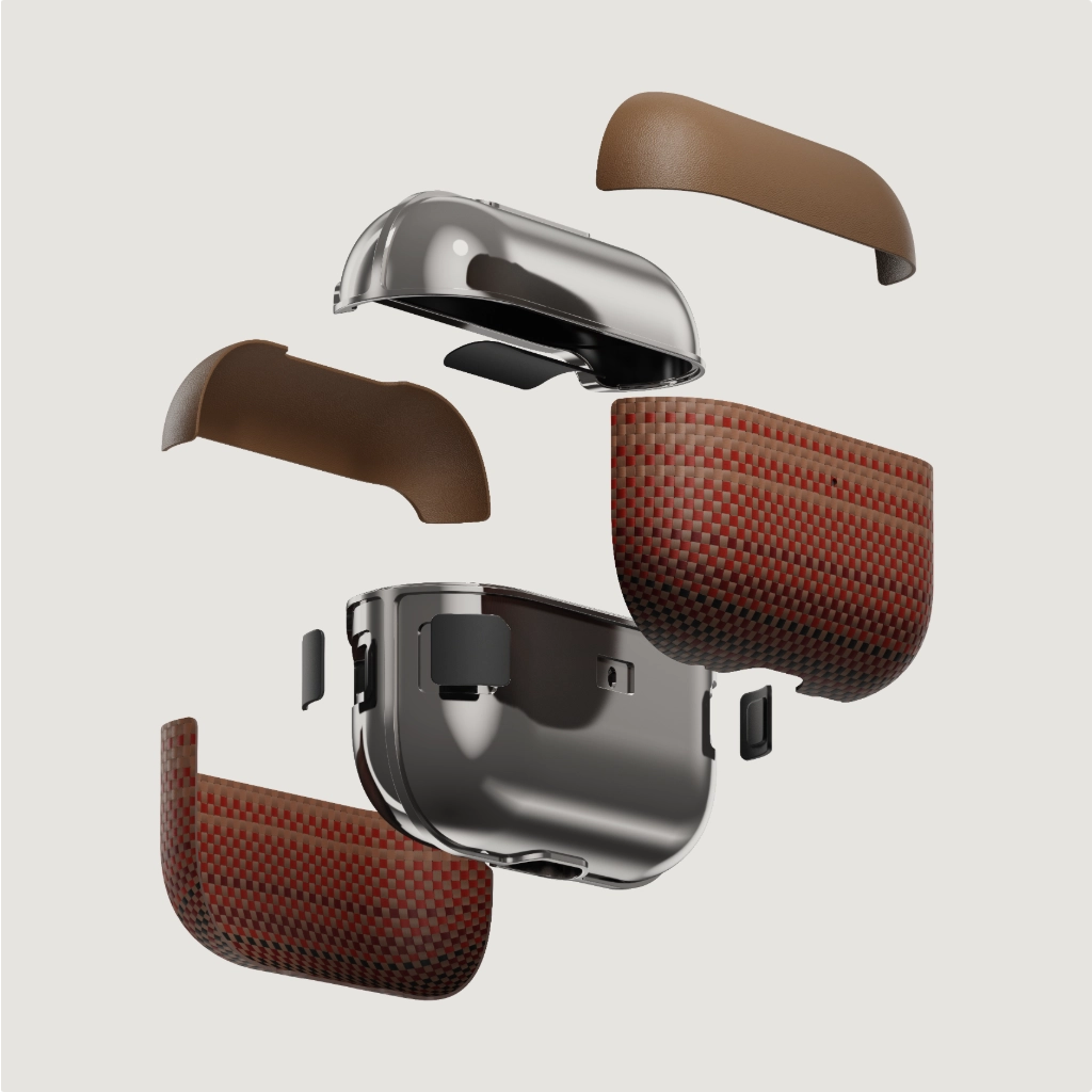 Durable Aramid Fiber Case for AirPods Pro 2 & AirPods 4 - Ultra-Thin Protective Cover with Precise Cutouts | Perfect for Gym, Travel & Everyday Use
