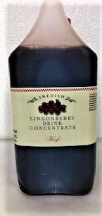 Premium Lingonberry Drink Concentrate 2.5L (84oz) & Dried Lingonberries 3.3lb Pail - Natural Swedish Berry Superfood for Smoothies, Baking & Healthy Snacks