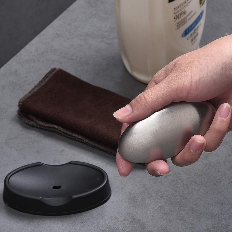 PARVY® Stainless Steel Soap - Odor Eliminator for Hands | Removes Onion, Garlic & Fish Smells | Kitchen & Cooking Essential (1 Pack)