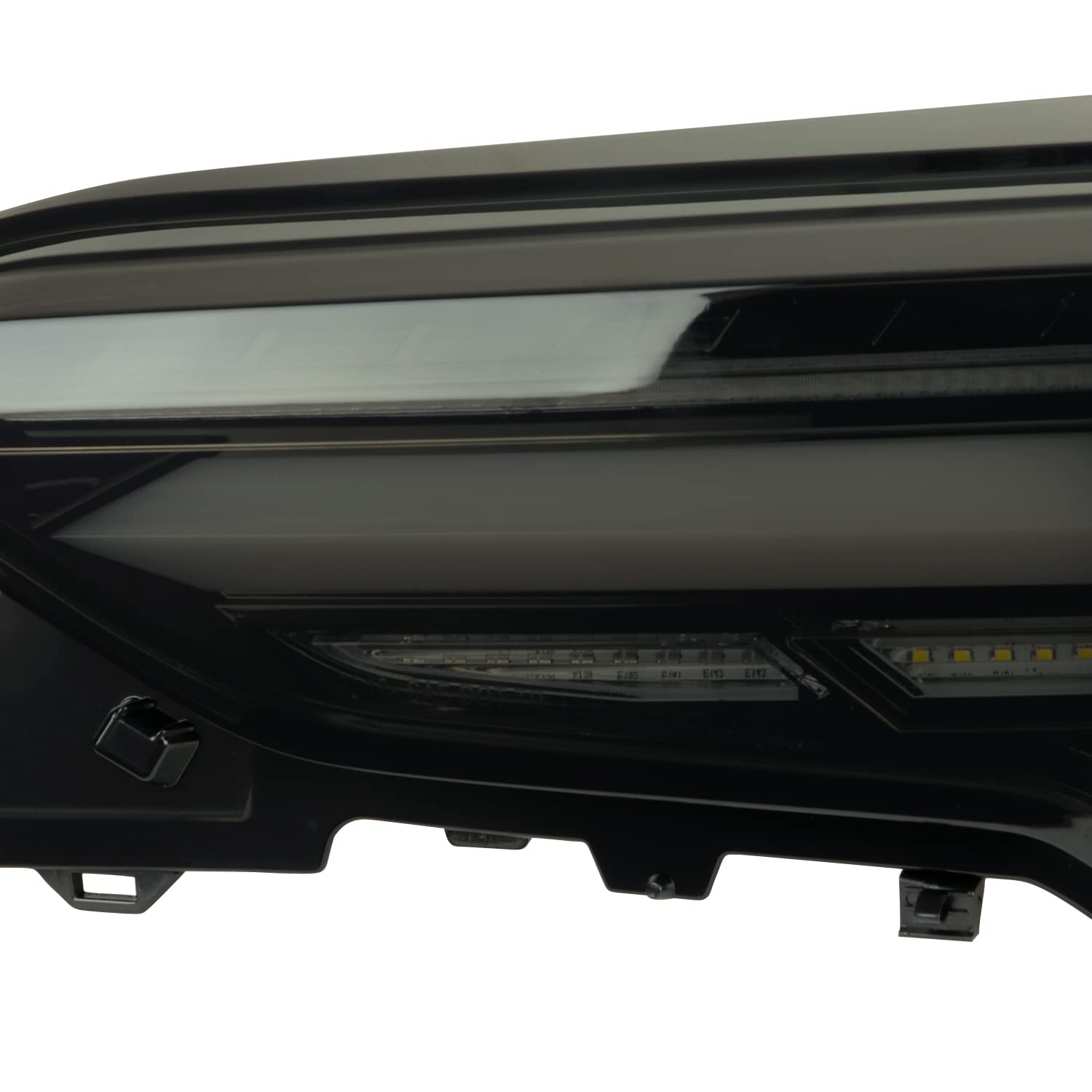 Spec-D Tuning Glossy Black Smoke LED Sequential Tail Lights for 2019-2023 Toyota RAV4 - Left & Right Pair Assembly - Enhanced Night Visibility & Modern Style for SUVs
