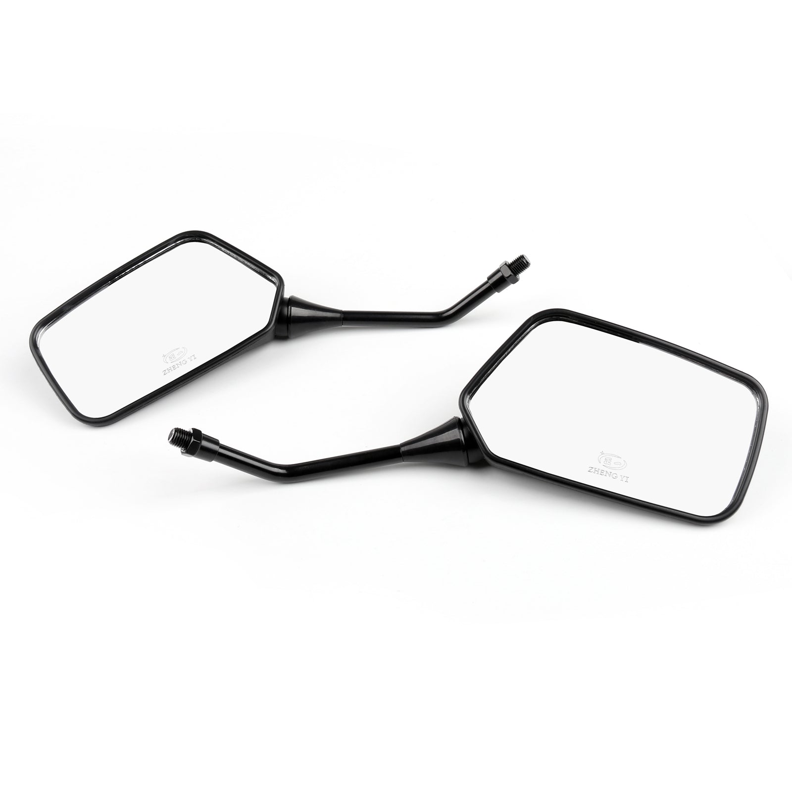 10mm Universal Motorcycle Rear View Mirrors - Compatible with Honda NX125 (1988-1997), CB250 Nighthawk (1991-2008) - Durable Adjustable Safety Mirrors for Better Road Visibility - Perfect for Cruising, Commuting & Long Distance Riding