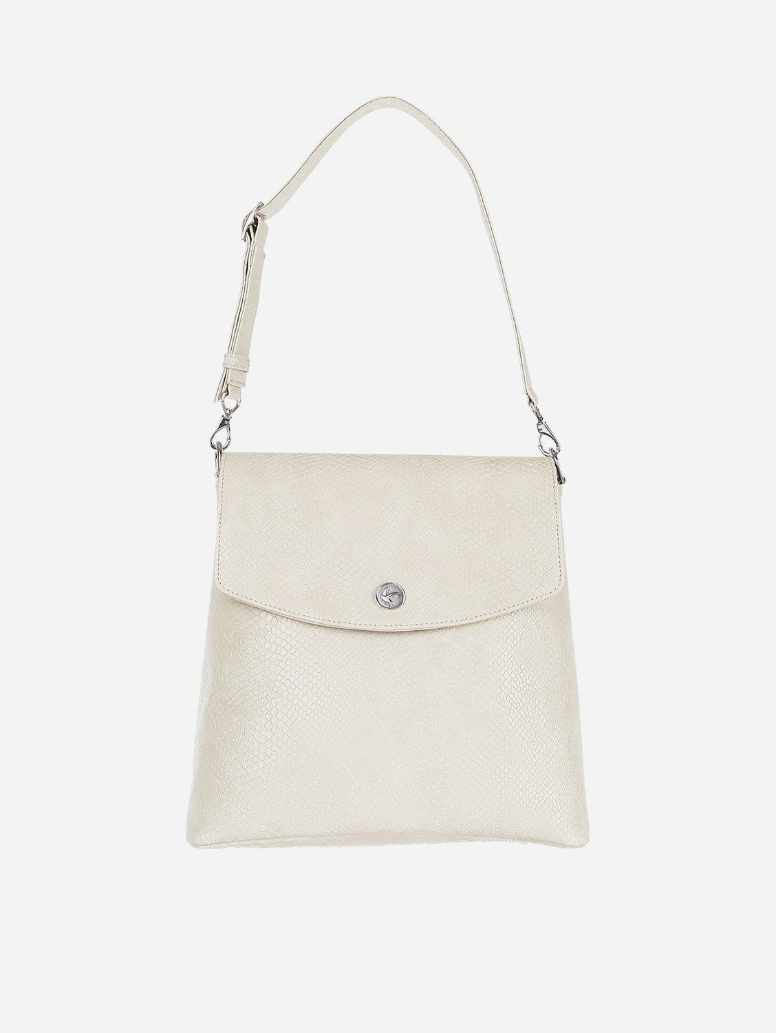 Gemma Vegan Leather Backpack for Women - Stylish Cream Faux Leather Laptop Backpack with USB Charging Port | Perfect for Work, Travel & College Campus