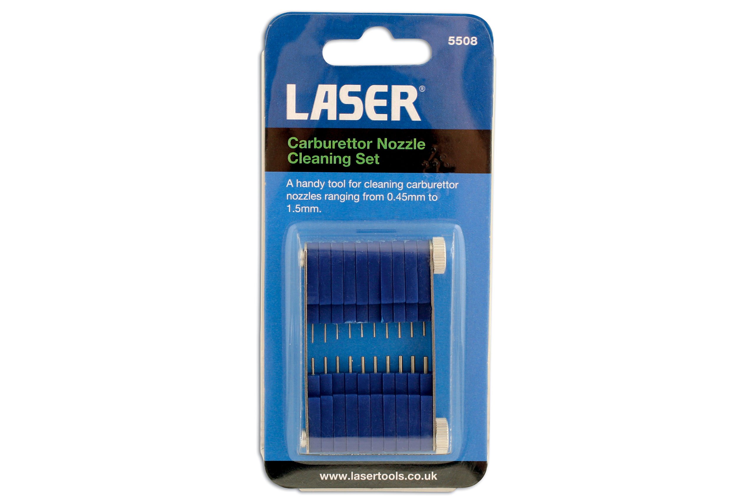 Laser 5508 Carburetor Nozzle Cleaning Kit - 20 Piece Set for Small Engine Maintenance | Perfect for Lawn Mowers, Motorcycles & Power Tools