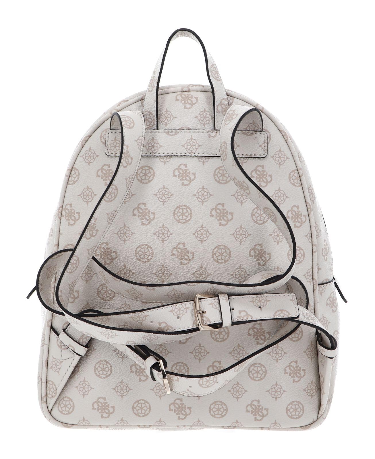 Guess Women's Beige/Cream Nelka Backpack - Stylish & Spacious for Work, Travel & Everyday Use