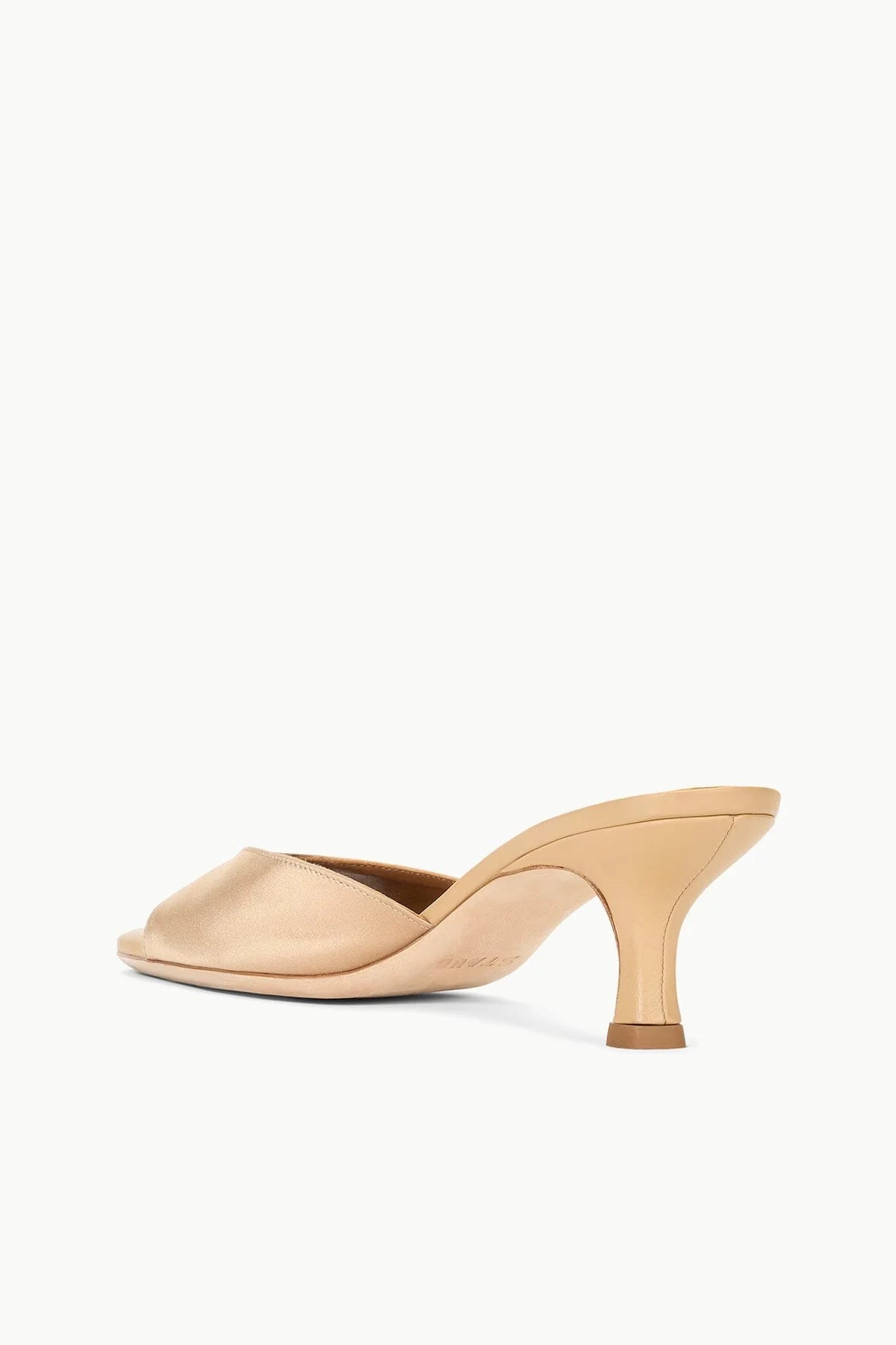 Brigitte Mule Satin Camel Women's Comfortable Slip-On Shoes for Office, Party & Casual Wear