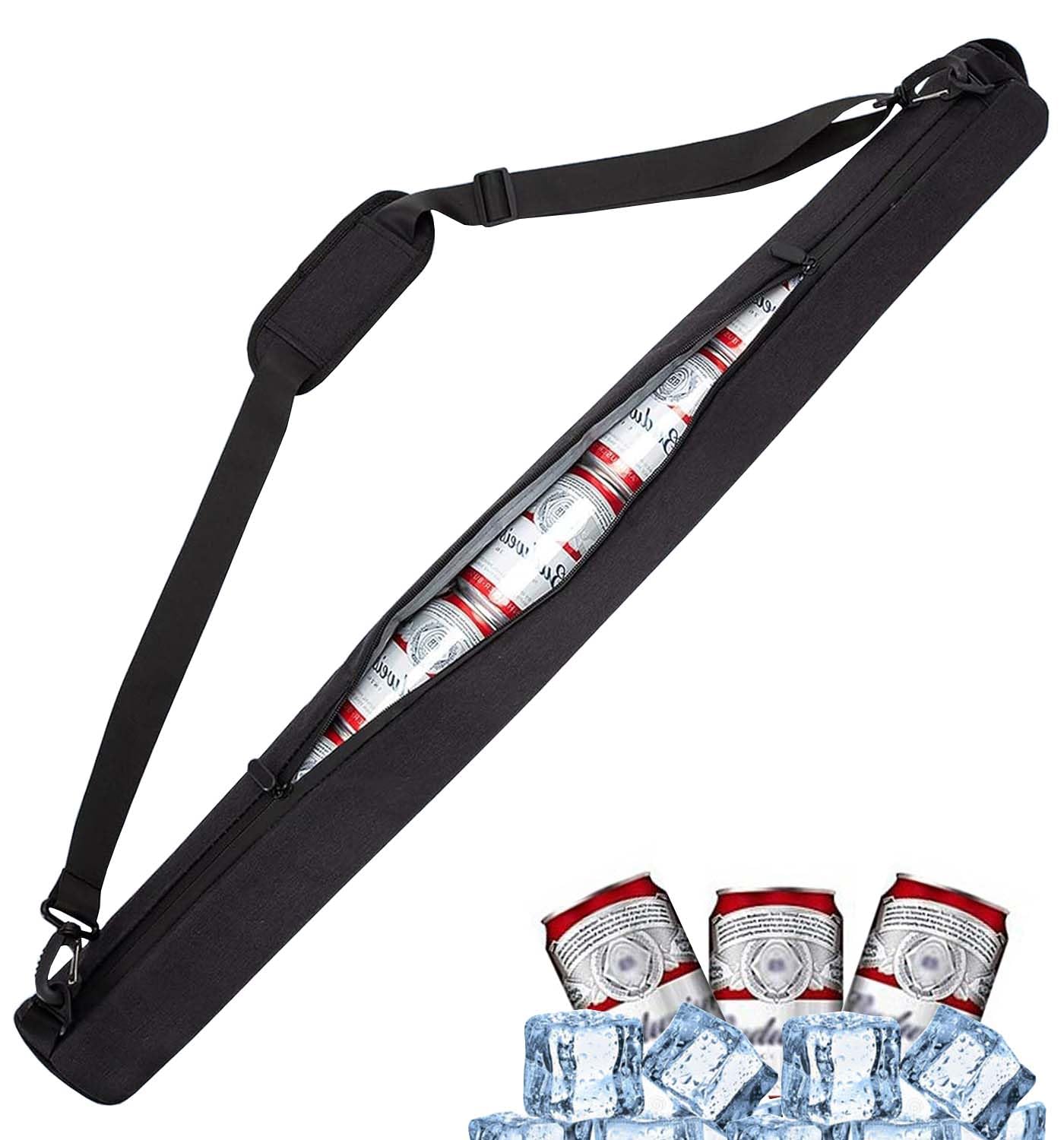 Semikk Insulated Golf Beer Sleeve - 7 Can Capacity Cooler Bag for Golf Bags | Golf Accessories for Men | Perfect for Golf Courses, Tailgating & Outdoor Events