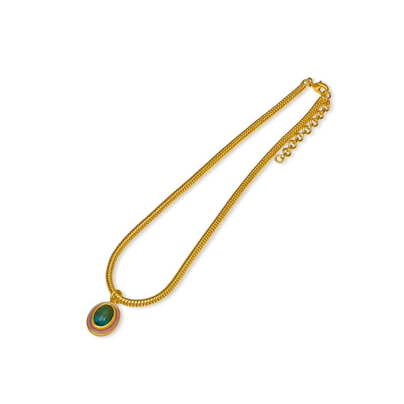 Portofino Turquoise Necklace for Women - Handmade Sterling Silver Pendant Jewelry - Perfect for Gifts, Parties & Everyday Wear