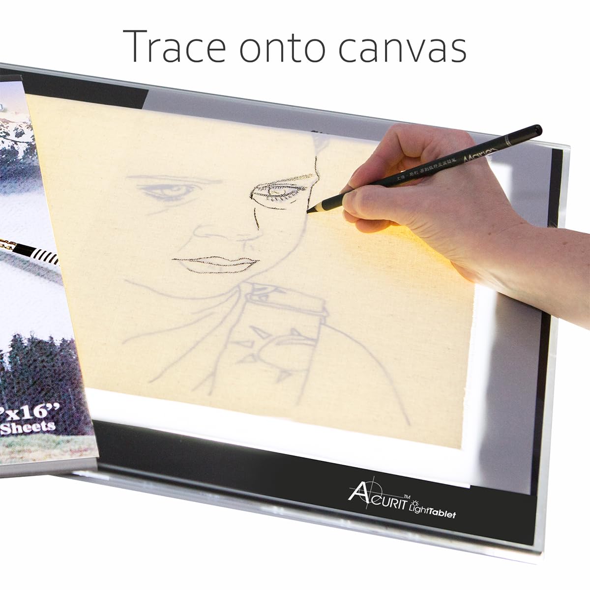 Acurit A2 Light Box for Tracing - 16.5 x 23.4 Inch LED Art Drawing Tablet with Adjustable Brightness - Perfect for Artists, Sketching, Animation & Calligraphy - Ideal for Home Studio, Classroom & Professional Use
