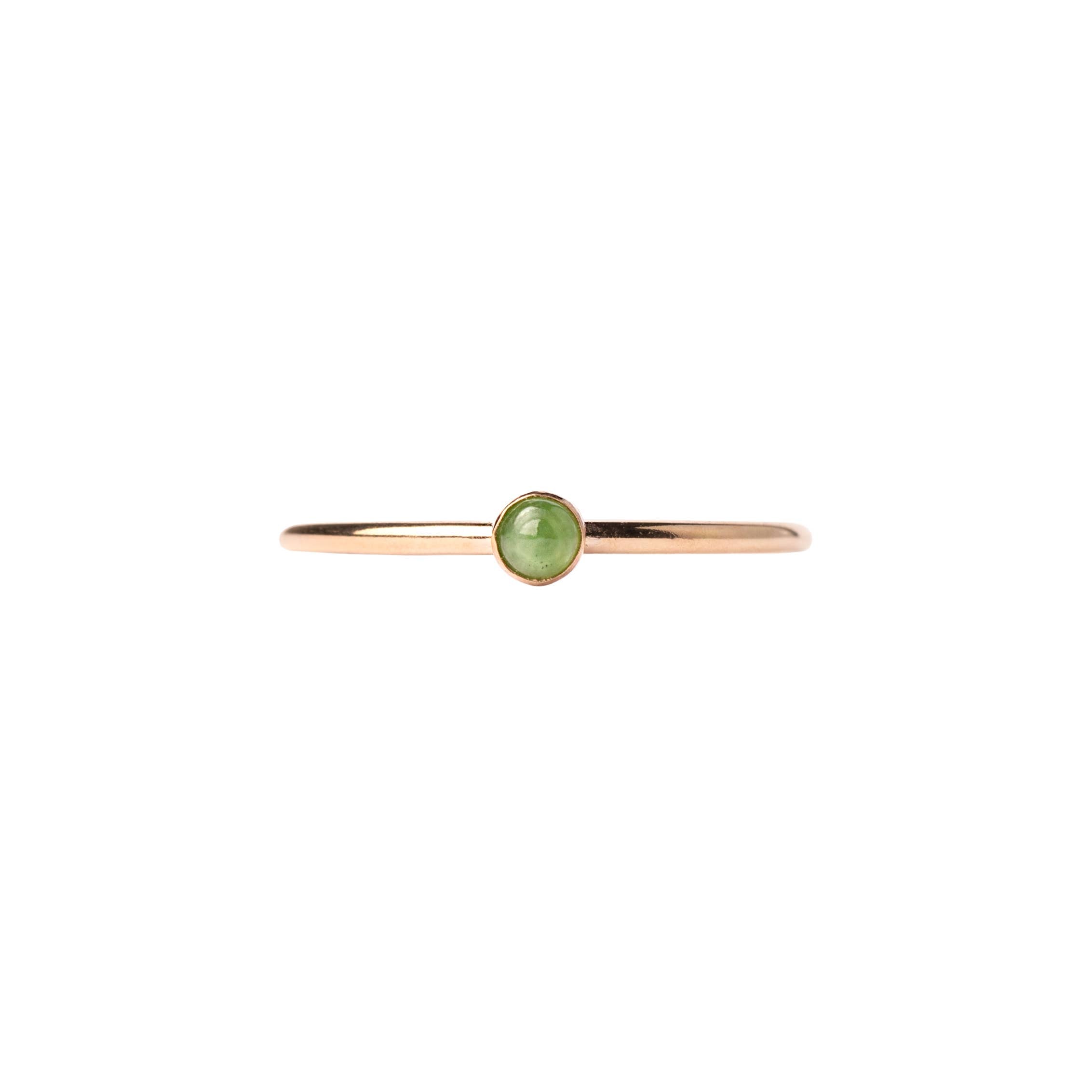 Natural Nephrite Jade Ring for Women - Elegant Green Stone Jewelry for Healing & Protection | Perfect for Meditation, Gifts & Spiritual Wellness