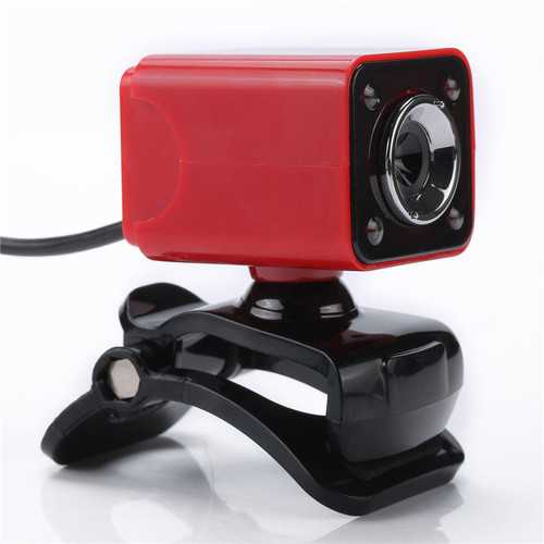 A862 360° Rotating HD Webcam with 12.0MP Resolution & 4 LED Lights for Laptop/PC - Perfect for Video Conferencing, Online Classes & Live Streaming