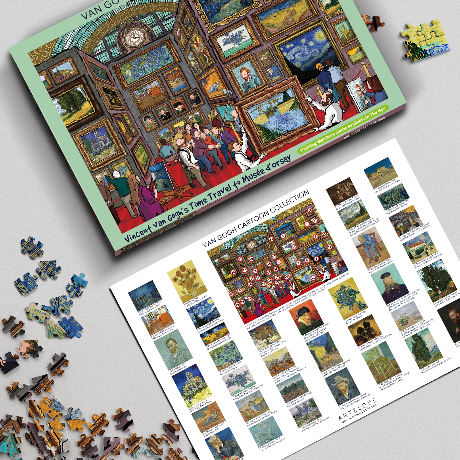1000 Piece Van Gogh Jigsaw Puzzle for Adults - Starry Night Art Puzzle, Museum Collection Puzzle Game for Family Night & Stress Relief (Alireza Karimi Moghaddam)
