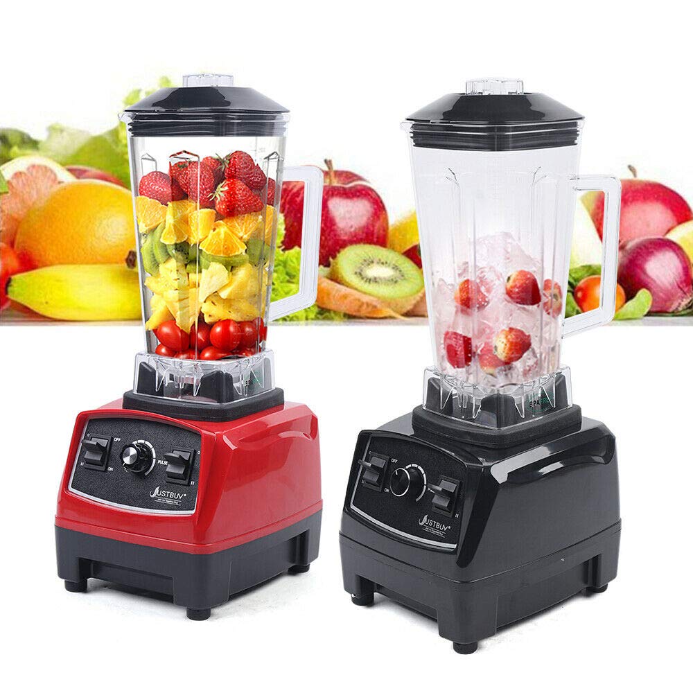 2200W Commercial Grade Blender - 2L Heavy Duty Countertop Blender for Smoothies, Frozen Fruits & Vegetables - Professional Food Processor & Ice Crusher - Perfect for Restaurants, Juice Bars & Home Kitchens (Black)