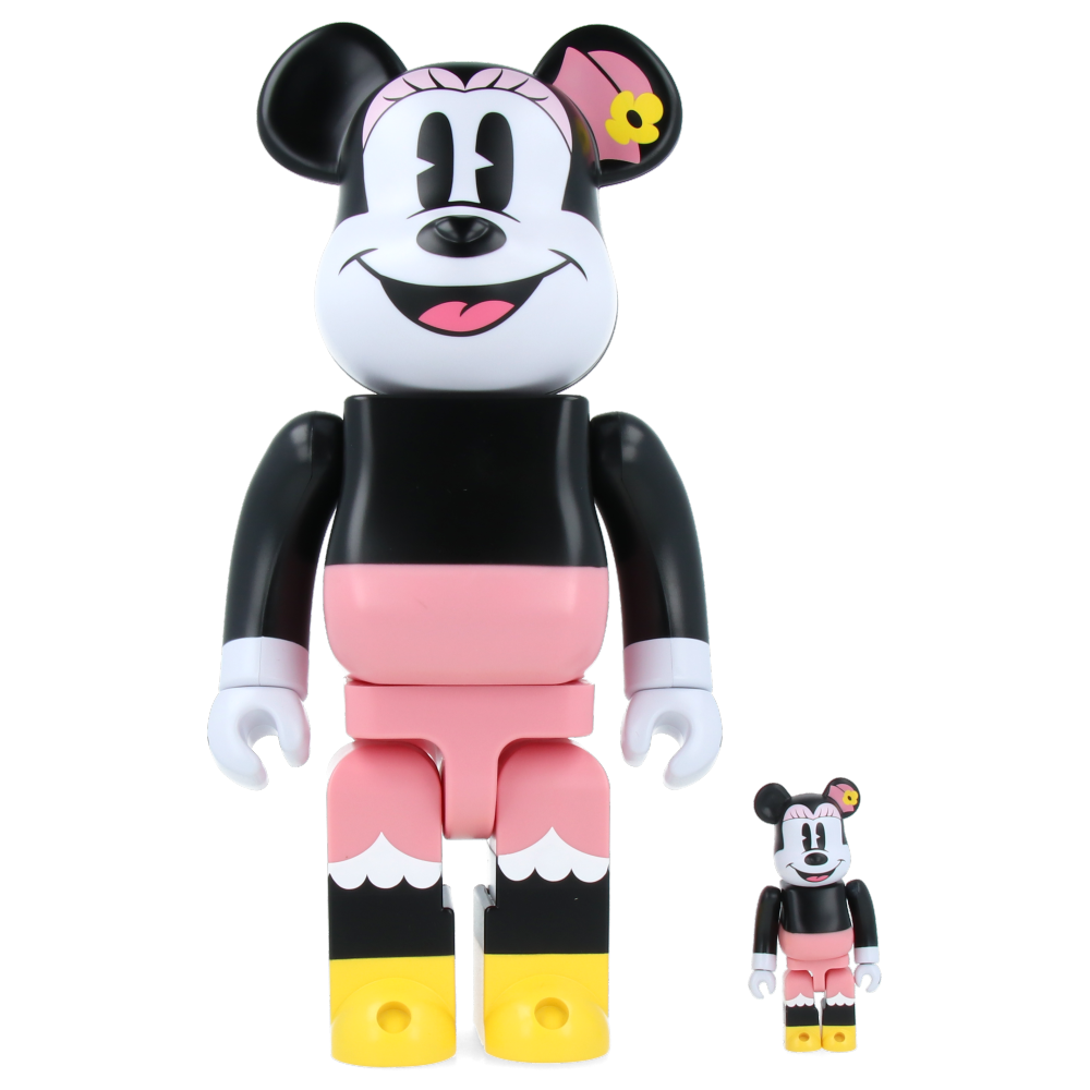 400% + 100% Bearbrick Box Lunch Minnie Mouse Collectible Figure - Perfect for Disney Fans, Home Decor & Gift Giving