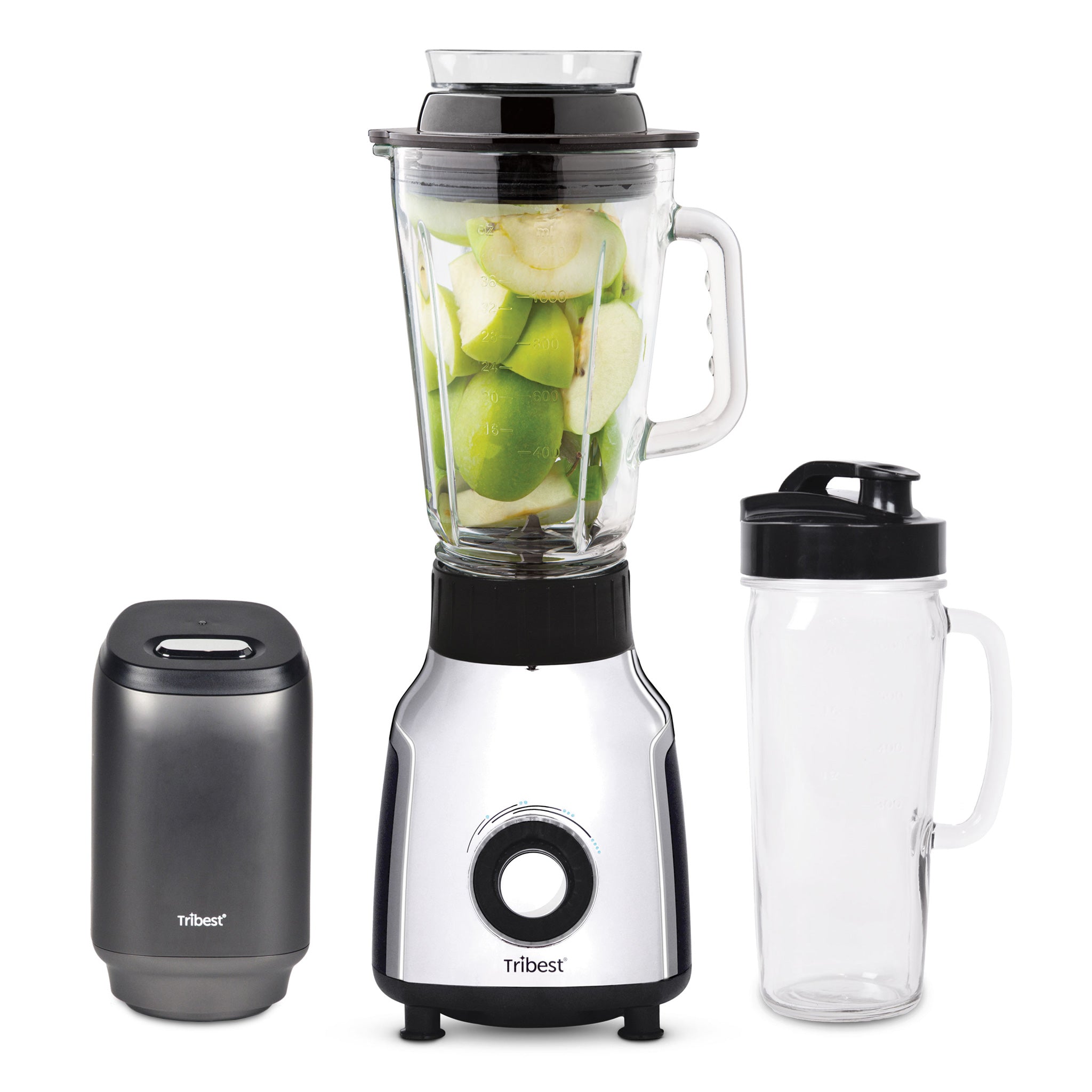 Premium Glass Personal Blender with Vacuum Seal Technology - Perfect for Smoothies, Protein Shakes & Meal Prep at Home, Office or Gym