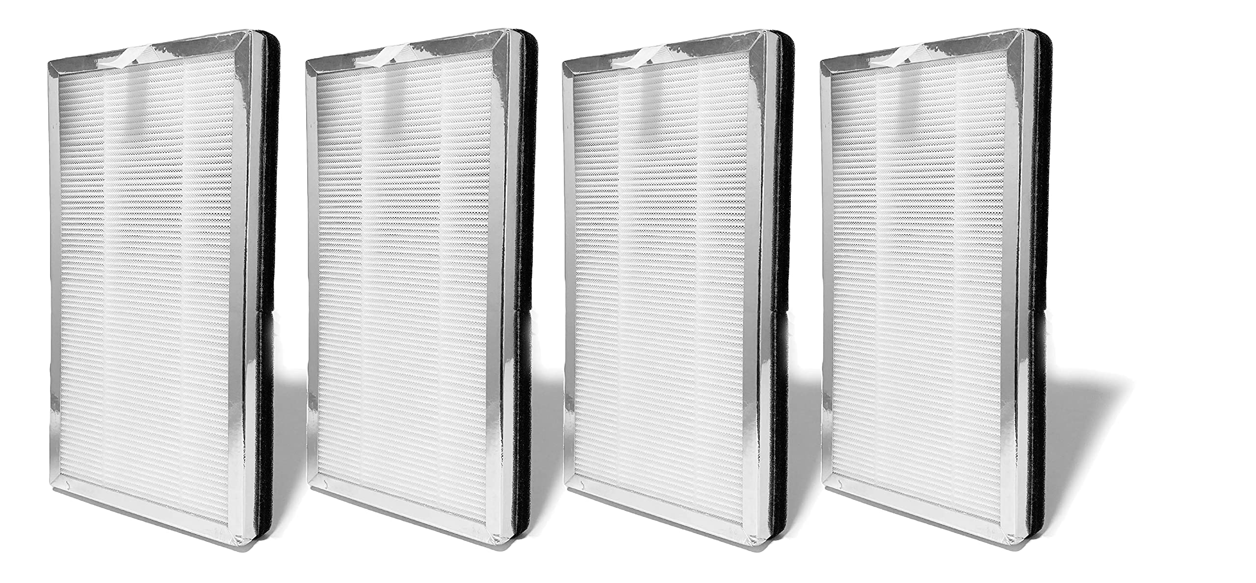 Nispira True HEPA Replacement Filter with Activated Carbon - 4 Pack - Compatible with MA#15 Air Purifier (Part MA#15R) - Improves Indoor Air Quality for Allergies & Pet Owners