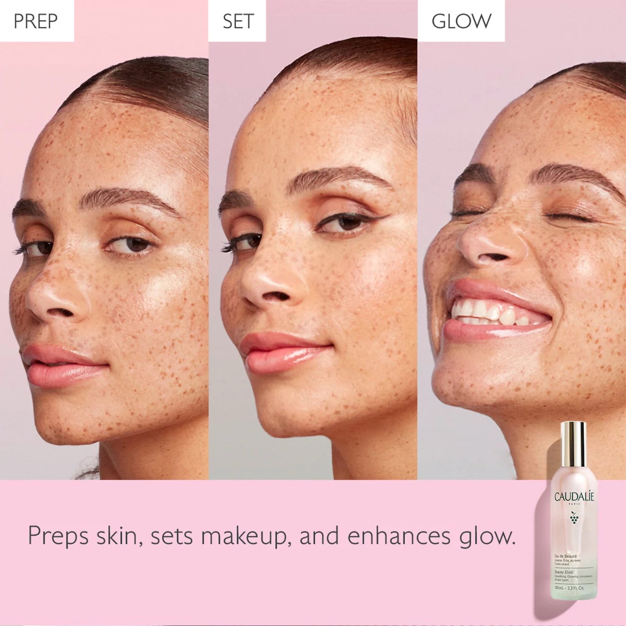 Caudalie Beauty Elixir Face Mist - Hydrating & Refreshing Facial Spray with Grape Water & Essential Oils for Glowing Skin | Perfect for Travel, Gym & Makeup Setting