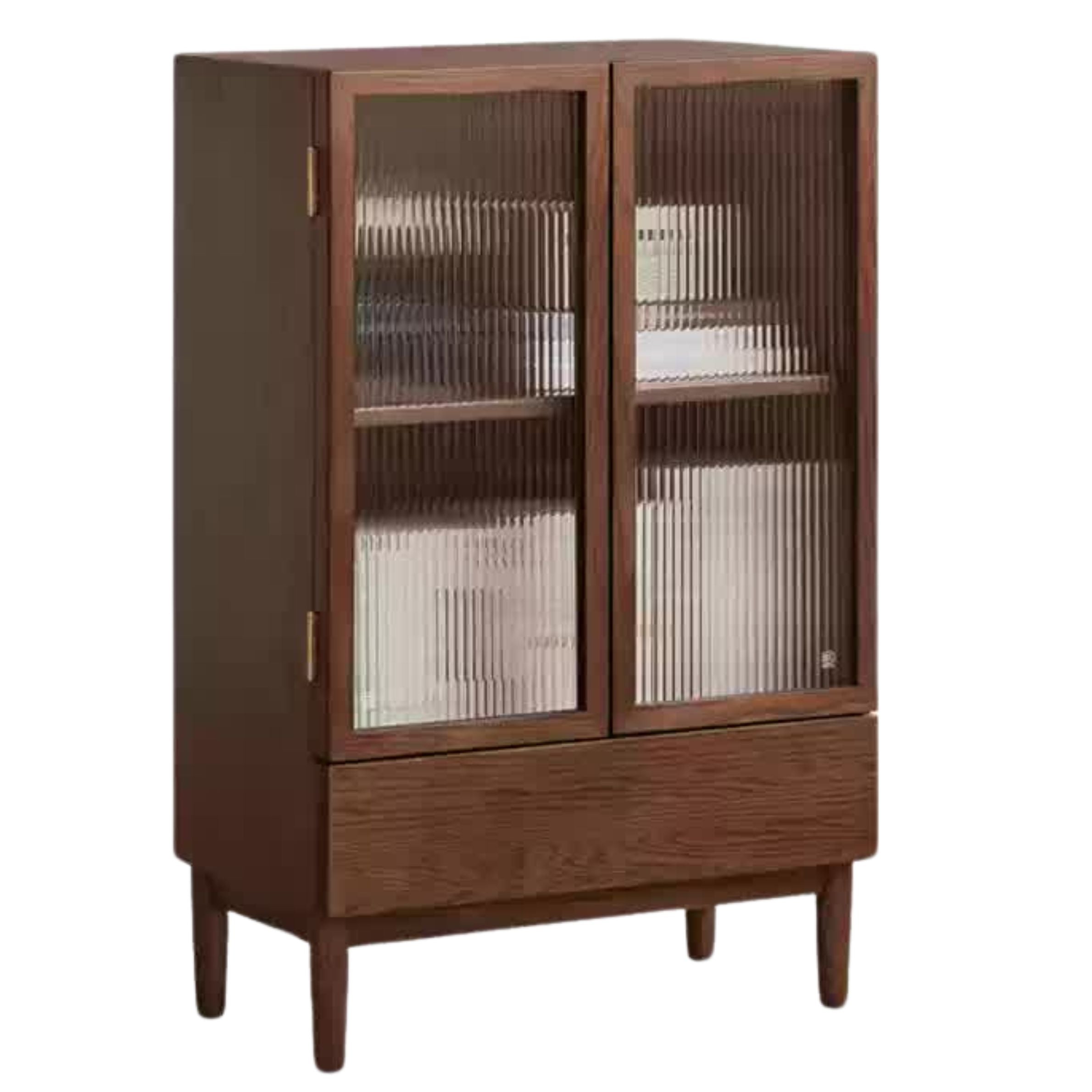 25.6x 13.8x39.4 inch /65x35x100сm / Walnut Color / Side cabinet with drawer
