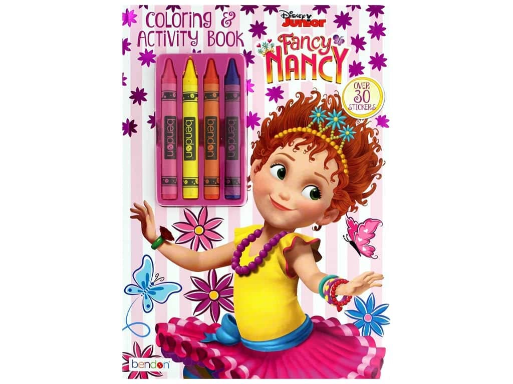 Disney Fancy Nancy Coloring Book for Kids - 50+ Pages of Fun Activities, Stickers & Creative Art | Perfect for Travel, Birthday Gifts & Rainy Day Entertainment