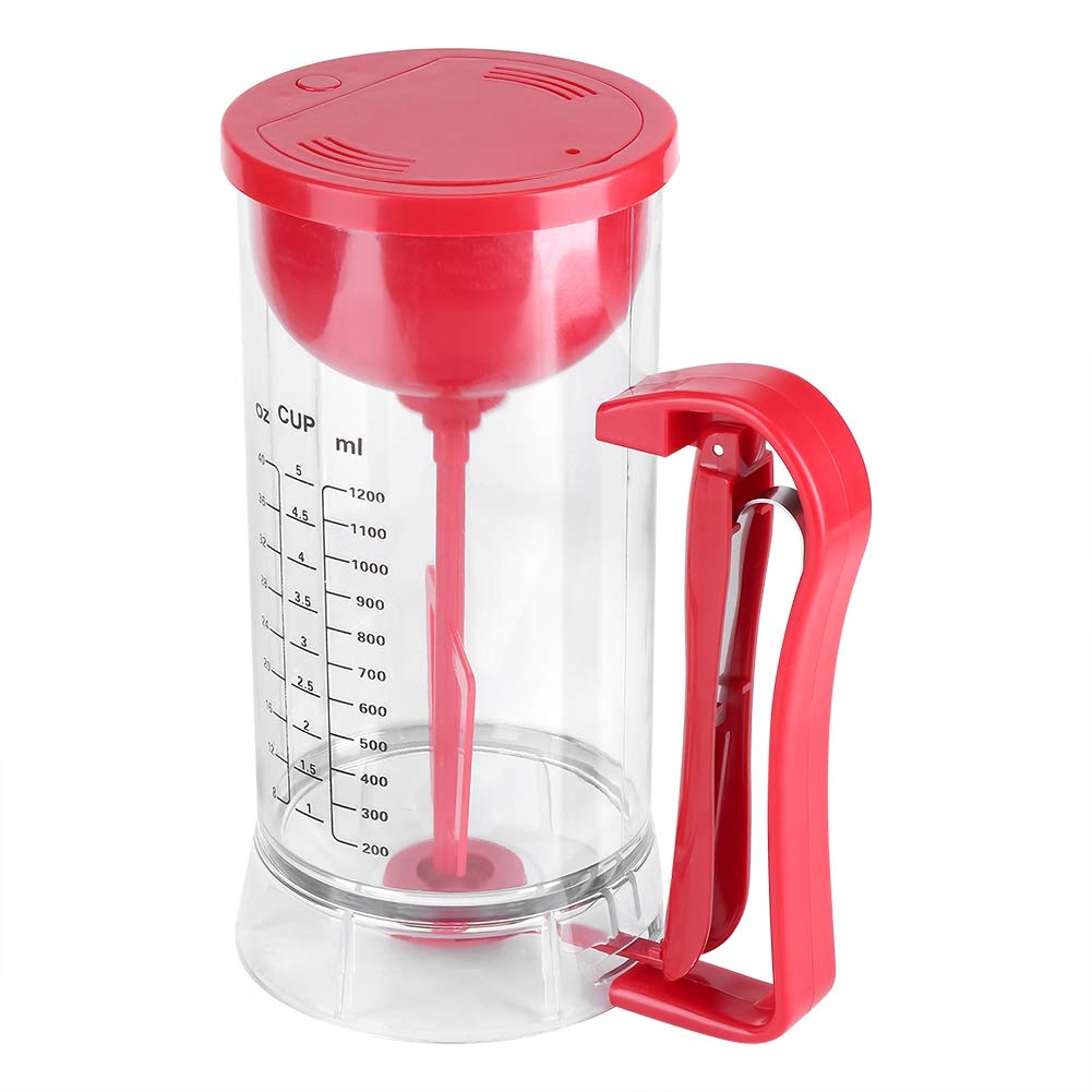 Niiyen Cordless Electric Batter Mixer Dispenser - Battery Powered Pancake, Cupcake & Waffle Batter Maker Machine with Stirring Function - Perfect for Breakfast, Baking & Kitchen Use