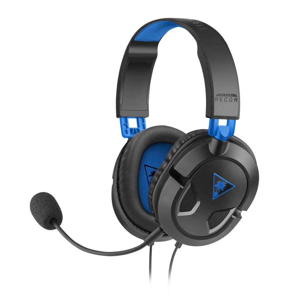 Turtle Beach Recon 50P Stereo Gaming Headset for PS5, PS4 Pro & PS4 - Lightweight Comfort with Flip-Up Mic - Perfect for FPS, Battle Royale & Online Multiplayer Games