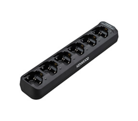 Kenwood KSC 506K 6-Bay Battery Charger for AA AAA Rechargeable Batteries - Fast Charging Station for Home Office & Electronics Devices