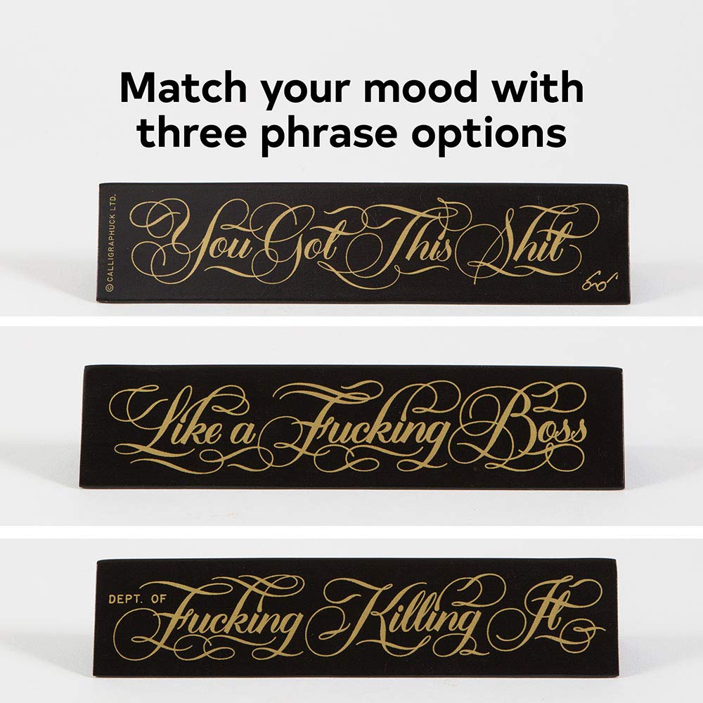 Boss Desk Sign - Motivational Office Decor for Work & Success